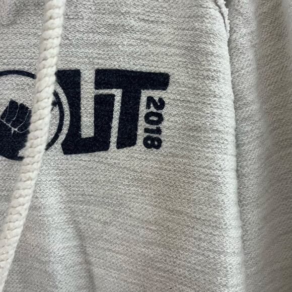 Oversized Hippy Boho Hangout Festival 2018 Gray Hoodie-Size Large - Picture 6 of 7